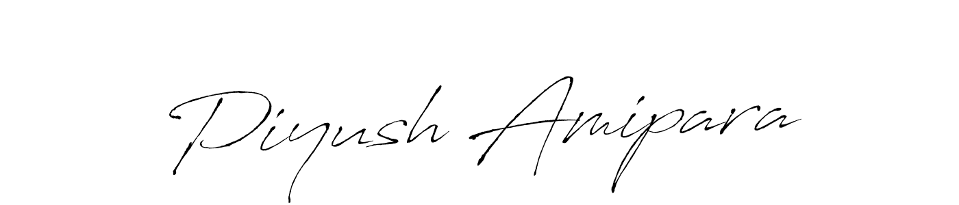 Make a beautiful signature design for name Piyush Amipara. With this signature (Antro_Vectra) style, you can create a handwritten signature for free. Piyush Amipara signature style 6 images and pictures png
