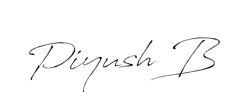 How to Draw Piyush B signature style? Antro_Vectra is a latest design signature styles for name Piyush B. Piyush B signature style 6 images and pictures png