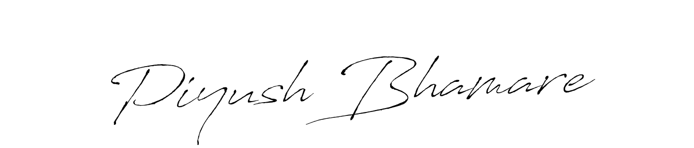 Make a short Piyush Bhamare signature style. Manage your documents anywhere anytime using Antro_Vectra. Create and add eSignatures, submit forms, share and send files easily. Piyush Bhamare signature style 6 images and pictures png