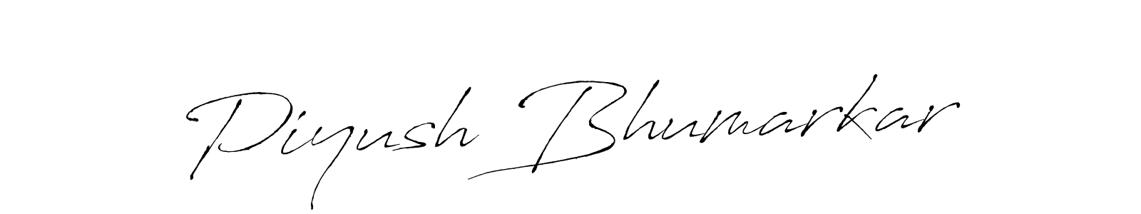 Piyush Bhumarkar stylish signature style. Best Handwritten Sign (Antro_Vectra) for my name. Handwritten Signature Collection Ideas for my name Piyush Bhumarkar. Piyush Bhumarkar signature style 6 images and pictures png