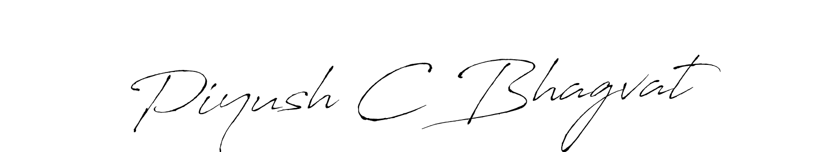 The best way (Antro_Vectra) to make a short signature is to pick only two or three words in your name. The name Piyush C Bhagvat include a total of six letters. For converting this name. Piyush C Bhagvat signature style 6 images and pictures png