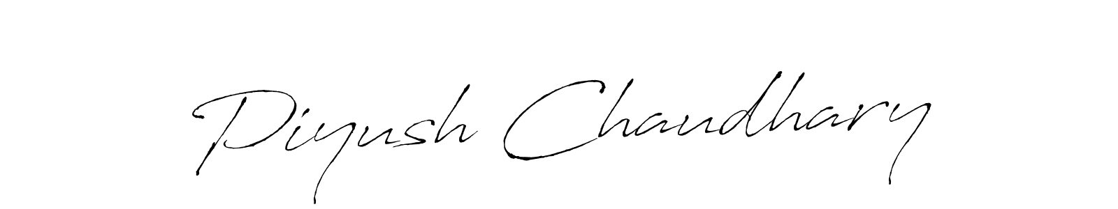 How to make Piyush Chaudhary signature? Antro_Vectra is a professional autograph style. Create handwritten signature for Piyush Chaudhary name. Piyush Chaudhary signature style 6 images and pictures png