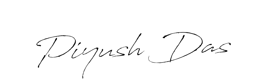 Piyush Das stylish signature style. Best Handwritten Sign (Antro_Vectra) for my name. Handwritten Signature Collection Ideas for my name Piyush Das. Piyush Das signature style 6 images and pictures png