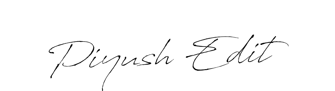 Make a beautiful signature design for name Piyush Edit. With this signature (Antro_Vectra) style, you can create a handwritten signature for free. Piyush Edit signature style 6 images and pictures png