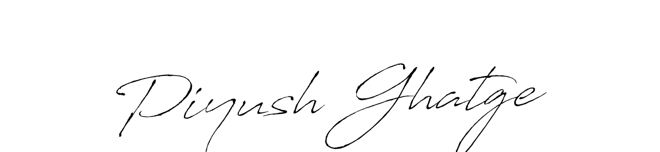 Also we have Piyush Ghatge name is the best signature style. Create professional handwritten signature collection using Antro_Vectra autograph style. Piyush Ghatge signature style 6 images and pictures png