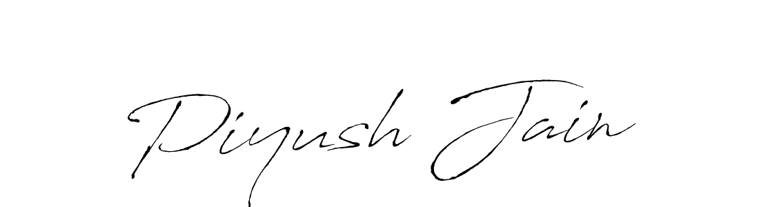 Make a beautiful signature design for name Piyush Jain. With this signature (Antro_Vectra) style, you can create a handwritten signature for free. Piyush Jain signature style 6 images and pictures png