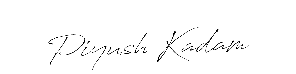 Create a beautiful signature design for name Piyush Kadam. With this signature (Antro_Vectra) fonts, you can make a handwritten signature for free. Piyush Kadam signature style 6 images and pictures png