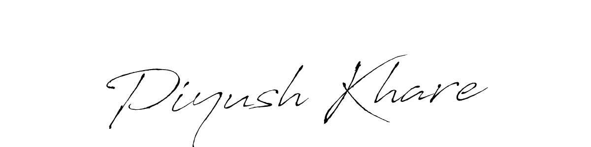 How to make Piyush Khare signature? Antro_Vectra is a professional autograph style. Create handwritten signature for Piyush Khare name. Piyush Khare signature style 6 images and pictures png