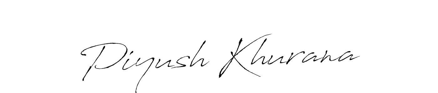 Piyush Khurana stylish signature style. Best Handwritten Sign (Antro_Vectra) for my name. Handwritten Signature Collection Ideas for my name Piyush Khurana. Piyush Khurana signature style 6 images and pictures png