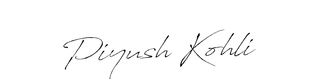 You should practise on your own different ways (Antro_Vectra) to write your name (Piyush Kohli) in signature. don't let someone else do it for you. Piyush Kohli signature style 6 images and pictures png