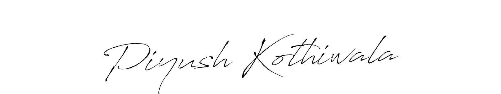 Design your own signature with our free online signature maker. With this signature software, you can create a handwritten (Antro_Vectra) signature for name Piyush Kothiwala. Piyush Kothiwala signature style 6 images and pictures png