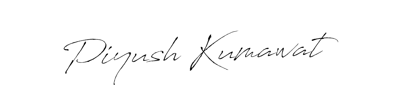 Design your own signature with our free online signature maker. With this signature software, you can create a handwritten (Antro_Vectra) signature for name Piyush Kumawat. Piyush Kumawat signature style 6 images and pictures png