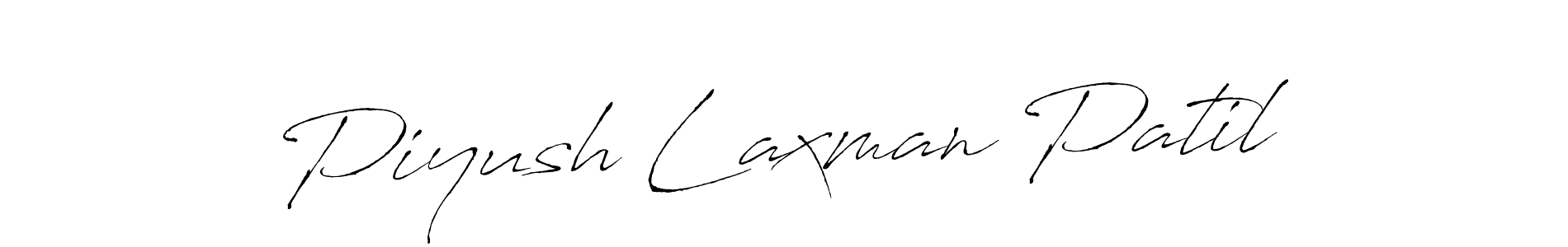 Make a beautiful signature design for name Piyush Laxman Patil. With this signature (Antro_Vectra) style, you can create a handwritten signature for free. Piyush Laxman Patil signature style 6 images and pictures png
