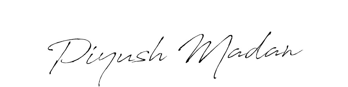 How to make Piyush Madan signature? Antro_Vectra is a professional autograph style. Create handwritten signature for Piyush Madan name. Piyush Madan signature style 6 images and pictures png