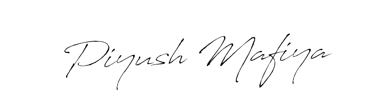 Make a beautiful signature design for name Piyush Mafiya. With this signature (Antro_Vectra) style, you can create a handwritten signature for free. Piyush Mafiya signature style 6 images and pictures png