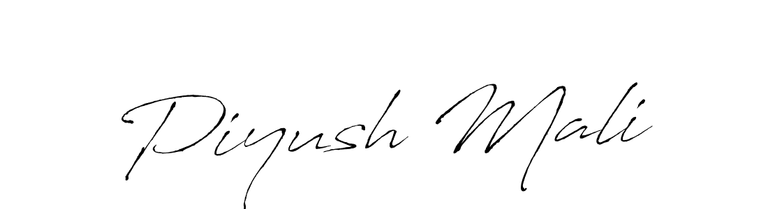 Antro_Vectra is a professional signature style that is perfect for those who want to add a touch of class to their signature. It is also a great choice for those who want to make their signature more unique. Get Piyush Mali name to fancy signature for free. Piyush Mali signature style 6 images and pictures png