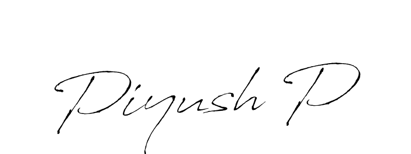 Best and Professional Signature Style for Piyush P. Antro_Vectra Best Signature Style Collection. Piyush P signature style 6 images and pictures png