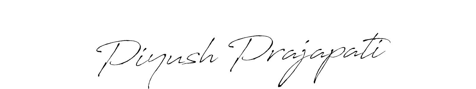 Piyush Prajapati stylish signature style. Best Handwritten Sign (Antro_Vectra) for my name. Handwritten Signature Collection Ideas for my name Piyush Prajapati. Piyush Prajapati signature style 6 images and pictures png