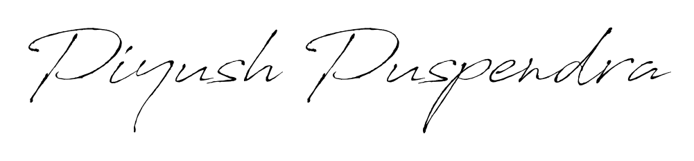 Use a signature maker to create a handwritten signature online. With this signature software, you can design (Antro_Vectra) your own signature for name Piyush Puspendra. Piyush Puspendra signature style 6 images and pictures png