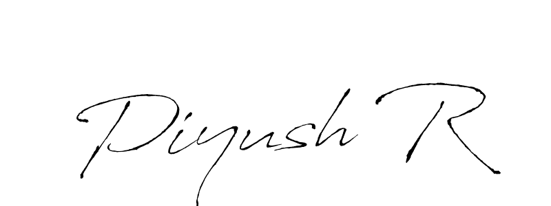It looks lik you need a new signature style for name Piyush R. Design unique handwritten (Antro_Vectra) signature with our free signature maker in just a few clicks. Piyush R signature style 6 images and pictures png