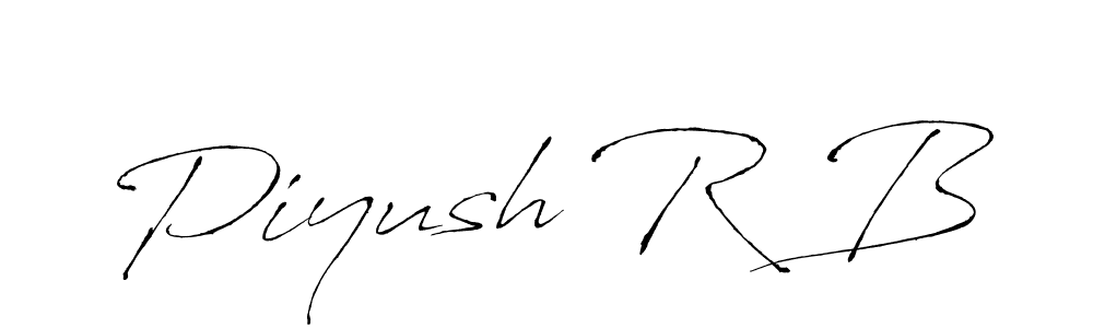 You should practise on your own different ways (Antro_Vectra) to write your name (Piyush R B) in signature. don't let someone else do it for you. Piyush R B signature style 6 images and pictures png