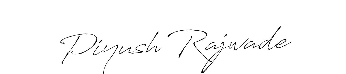 Also we have Piyush Rajwade name is the best signature style. Create professional handwritten signature collection using Antro_Vectra autograph style. Piyush Rajwade signature style 6 images and pictures png