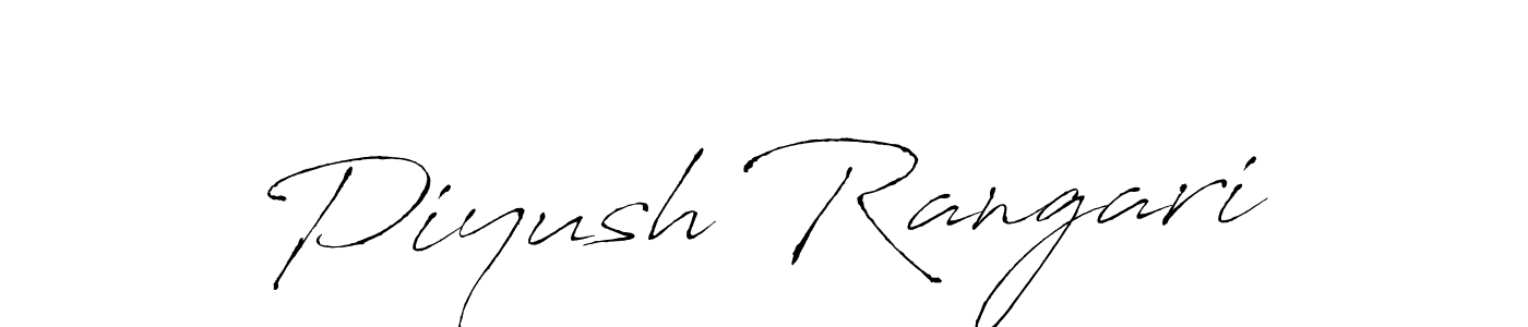 Make a beautiful signature design for name Piyush Rangari. With this signature (Antro_Vectra) style, you can create a handwritten signature for free. Piyush Rangari signature style 6 images and pictures png