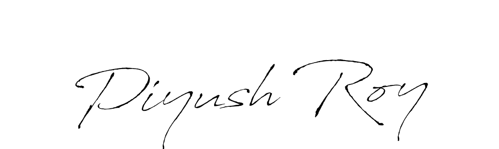 Design your own signature with our free online signature maker. With this signature software, you can create a handwritten (Antro_Vectra) signature for name Piyush Roy. Piyush Roy signature style 6 images and pictures png