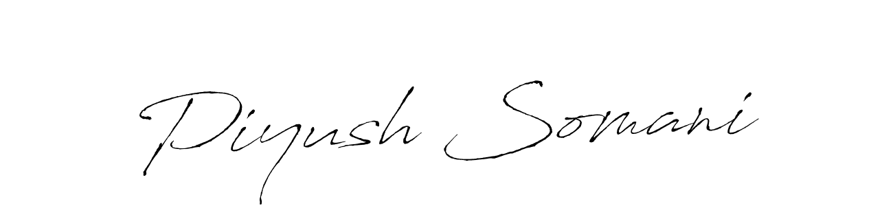 Also You can easily find your signature by using the search form. We will create Piyush Somani name handwritten signature images for you free of cost using Antro_Vectra sign style. Piyush Somani signature style 6 images and pictures png