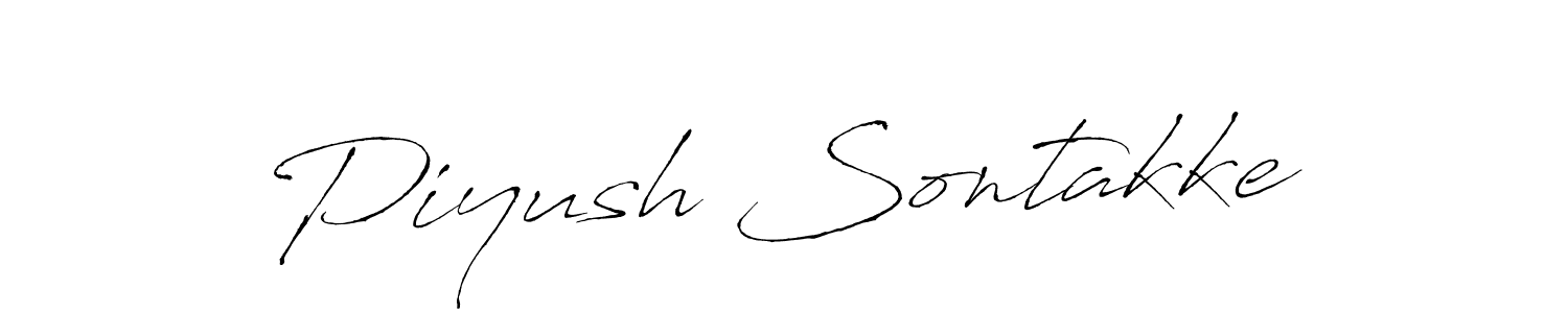 This is the best signature style for the Piyush Sontakke name. Also you like these signature font (Antro_Vectra). Mix name signature. Piyush Sontakke signature style 6 images and pictures png