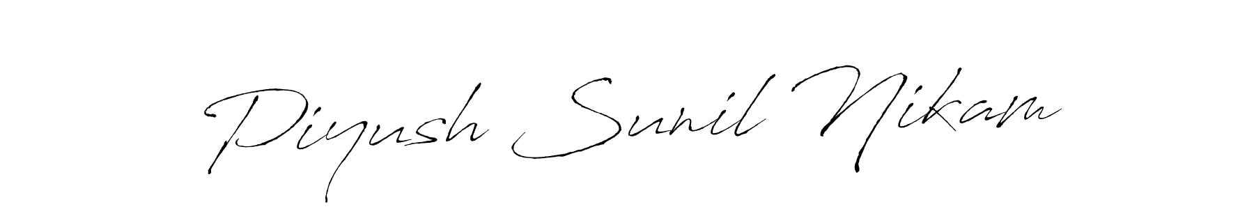 See photos of Piyush Sunil Nikam official signature by Spectra . Check more albums & portfolios. Read reviews & check more about Antro_Vectra font. Piyush Sunil Nikam signature style 6 images and pictures png