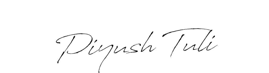 How to make Piyush Tuli signature? Antro_Vectra is a professional autograph style. Create handwritten signature for Piyush Tuli name. Piyush Tuli signature style 6 images and pictures png