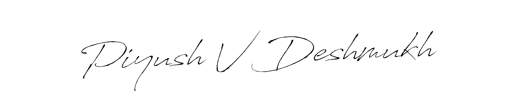 Once you've used our free online signature maker to create your best signature Antro_Vectra style, it's time to enjoy all of the benefits that Piyush V Deshmukh name signing documents. Piyush V Deshmukh signature style 6 images and pictures png