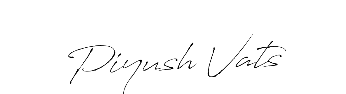 Antro_Vectra is a professional signature style that is perfect for those who want to add a touch of class to their signature. It is also a great choice for those who want to make their signature more unique. Get Piyush Vats name to fancy signature for free. Piyush Vats signature style 6 images and pictures png