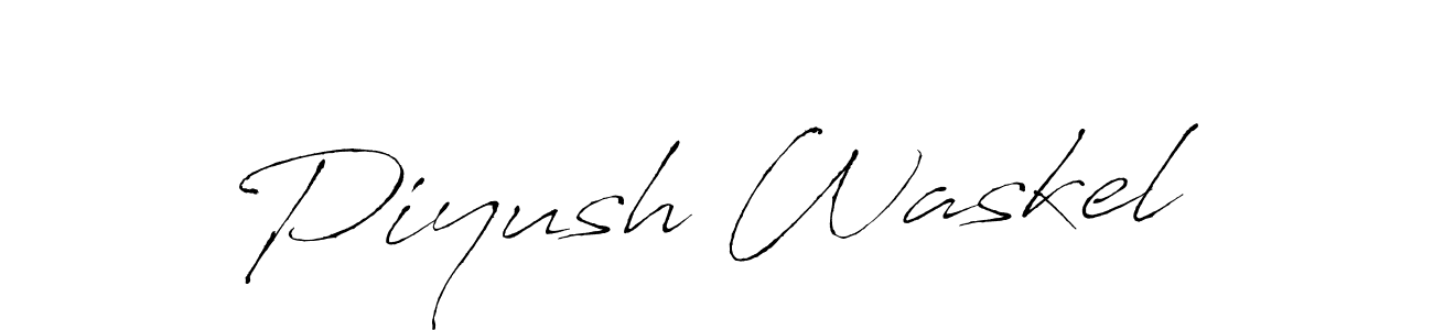 It looks lik you need a new signature style for name Piyush Waskel. Design unique handwritten (Antro_Vectra) signature with our free signature maker in just a few clicks. Piyush Waskel signature style 6 images and pictures png