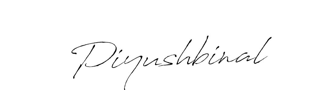 Use a signature maker to create a handwritten signature online. With this signature software, you can design (Antro_Vectra) your own signature for name Piyushbinal. Piyushbinal signature style 6 images and pictures png