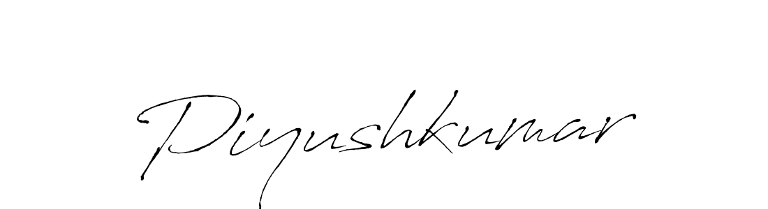 Piyushkumar stylish signature style. Best Handwritten Sign (Antro_Vectra) for my name. Handwritten Signature Collection Ideas for my name Piyushkumar. Piyushkumar signature style 6 images and pictures png
