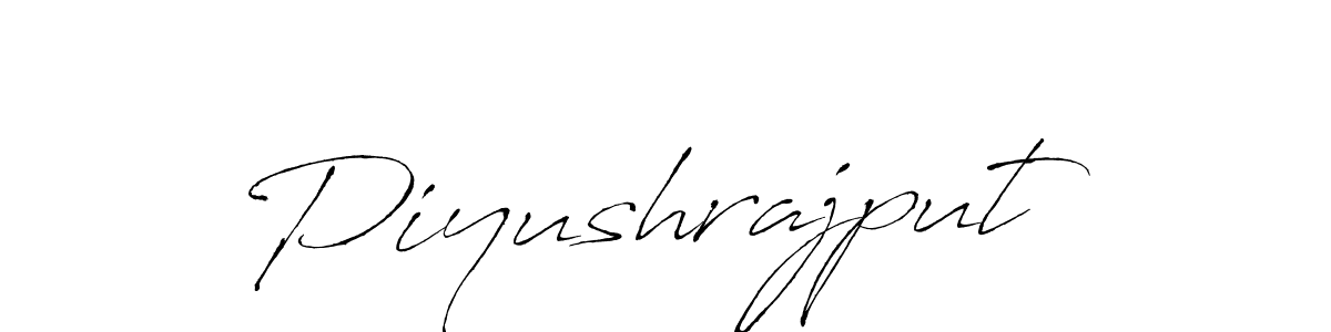 Piyushrajput stylish signature style. Best Handwritten Sign (Antro_Vectra) for my name. Handwritten Signature Collection Ideas for my name Piyushrajput. Piyushrajput signature style 6 images and pictures png