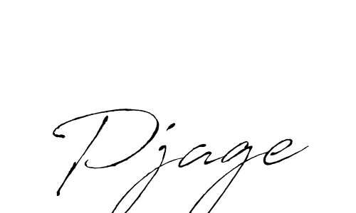 How to make Pjage signature? Antro_Vectra is a professional autograph style. Create handwritten signature for Pjage name. Pjage signature style 6 images and pictures png