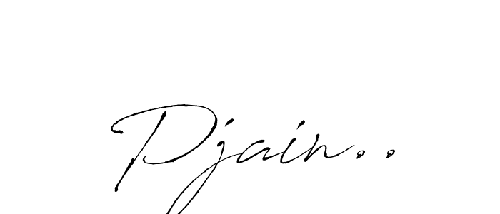 How to make Pjain.. name signature. Use Antro_Vectra style for creating short signs online. This is the latest handwritten sign. Pjain.. signature style 6 images and pictures png