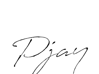 Also we have Pjay name is the best signature style. Create professional handwritten signature collection using Antro_Vectra autograph style. Pjay signature style 6 images and pictures png