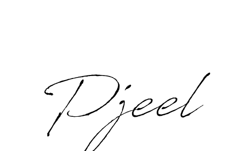 Design your own signature with our free online signature maker. With this signature software, you can create a handwritten (Antro_Vectra) signature for name Pjeel. Pjeel signature style 6 images and pictures png