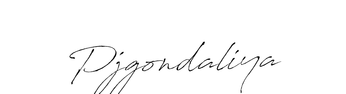 Antro_Vectra is a professional signature style that is perfect for those who want to add a touch of class to their signature. It is also a great choice for those who want to make their signature more unique. Get Pjgondaliya name to fancy signature for free. Pjgondaliya signature style 6 images and pictures png