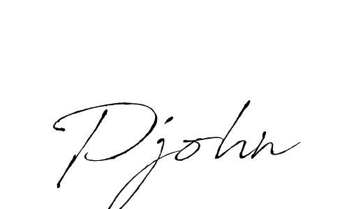 How to make Pjohn signature? Antro_Vectra is a professional autograph style. Create handwritten signature for Pjohn name. Pjohn signature style 6 images and pictures png
