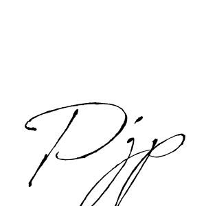 Also we have Pjp name is the best signature style. Create professional handwritten signature collection using Antro_Vectra autograph style. Pjp signature style 6 images and pictures png