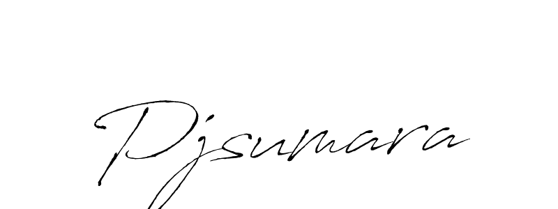 How to make Pjsumara name signature. Use Antro_Vectra style for creating short signs online. This is the latest handwritten sign. Pjsumara signature style 6 images and pictures png