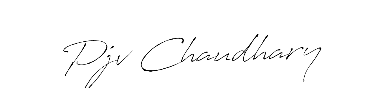 This is the best signature style for the Pjv Chaudhary name. Also you like these signature font (Antro_Vectra). Mix name signature. Pjv Chaudhary signature style 6 images and pictures png