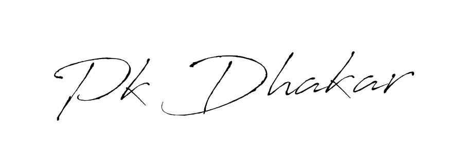 Also You can easily find your signature by using the search form. We will create Pk Dhakar name handwritten signature images for you free of cost using Antro_Vectra sign style. Pk Dhakar signature style 6 images and pictures png