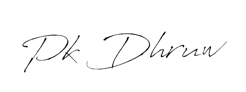 Make a beautiful signature design for name Pk Dhruw. Use this online signature maker to create a handwritten signature for free. Pk Dhruw signature style 6 images and pictures png