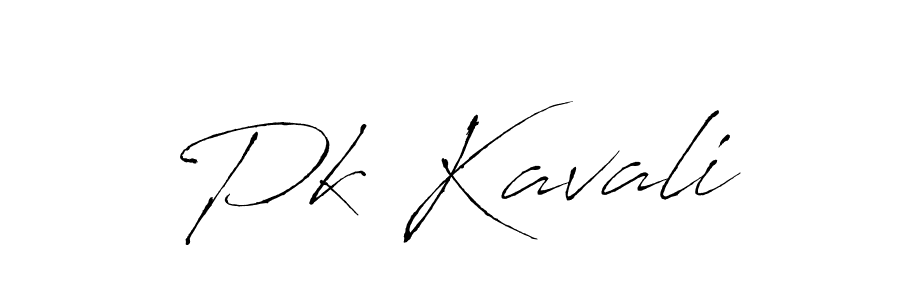 How to make Pk Kavali name signature. Use Antro_Vectra style for creating short signs online. This is the latest handwritten sign. Pk Kavali signature style 6 images and pictures png